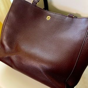 Dagne Dover Allyn Tote in Oxblood